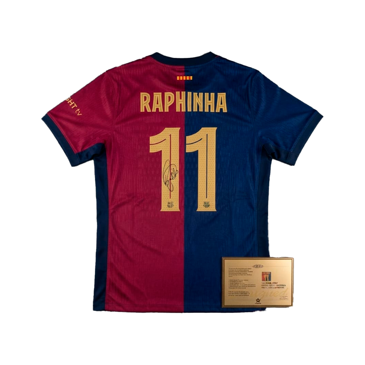 Playera Barcelona Raphinha Con Autografo y certificado