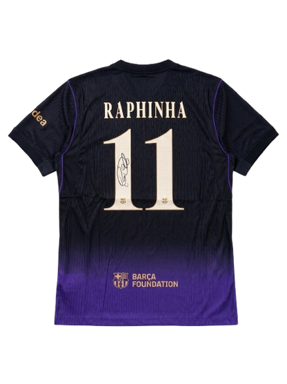 Raphinha Firma Barcelona Morada 26/27