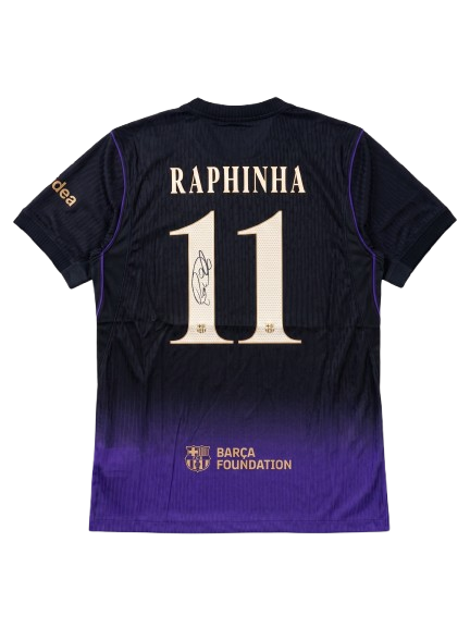 Raphinha Firma Barcelona Morada 26/27