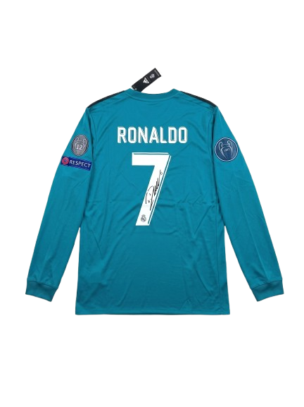 Playera Real Madrid 2017 Alternativa Con Nombre De Ronaldo Con Autografo