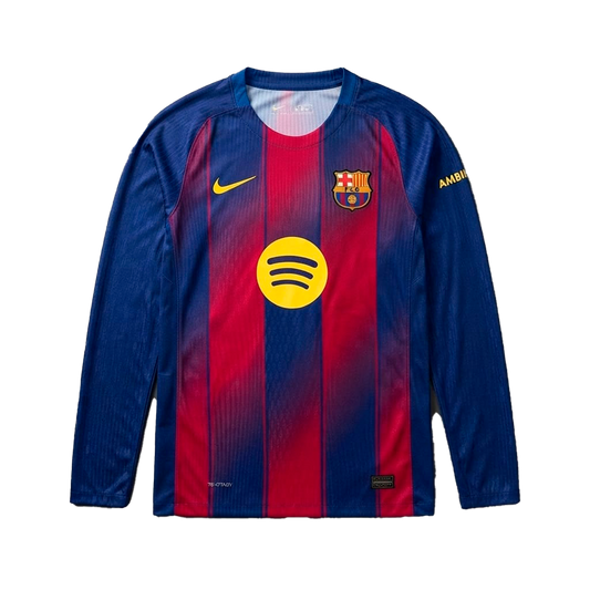 Playera Manga Larga Barcelona 25/26 Version Jugador