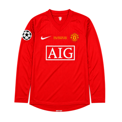 Playera Manchester United Retro Local 07/08 Con el Nombre De C R7