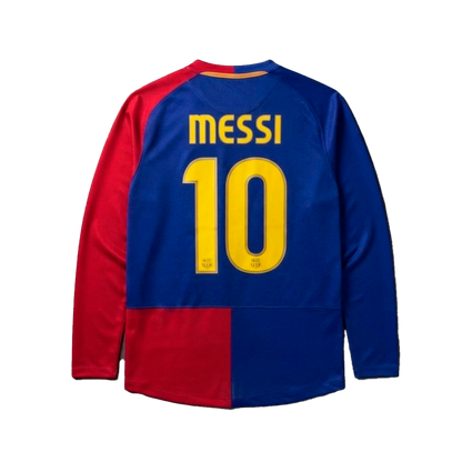 Playera Barcelona Retro 08/09 Con Nombre De Messi