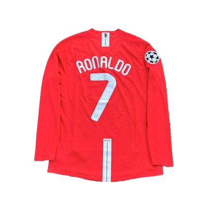 Playera Manchester United Retro Local 07/08 Con el Nombre De C R7